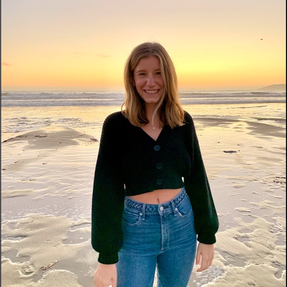 Black H&M Cropped Sweater/Cardigan - Picture 3 of 3